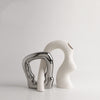 Simple White Porcelain Vase, Nordic Modern Decor
