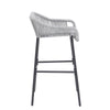 La Push Outdoor Rope Bar Stool — Set of 2, Light Gray