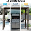 Louvered Grill Pergola with Adjustable Hardtop Roof