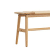 Woven Cane & Oak Dining Bench