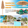 8 Foot Portable Thatched Beach Umbrella