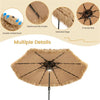 9 ft Portable Beach Umbrella with Solar LED Lights