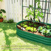 Arched Trellis Raised Garden Bed, Galvanized Steel Planter