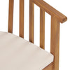 Acacia Wood Outdoor Dining Chairs with Water-Resistant Cushions