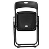 Stackable Folding Chairs, Black — Set of 10
