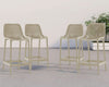 Contemporary Weather-Resistant Outdoor Patio Stool Set
