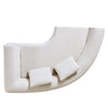 Curved L-Shaped Modular Sectional Sofa, 110"