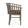 Acacia Wood Outdoor Dining Chairs with Water-Resistant Cushions