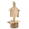 Driftwood Birdhouse on Stand