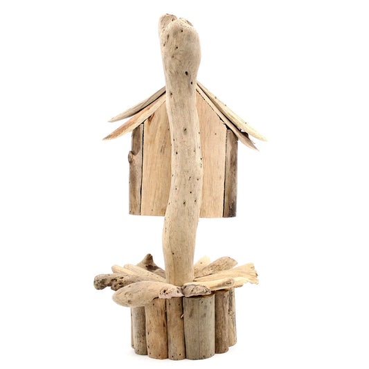 Driftwood Birdhouse on Stand