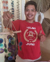 Green & Purple Driftwood & Capiz Shell Wind Chime