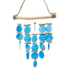 Blue Driftwood Wind Chime with Capiz Shell