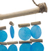 Blue Driftwood Wind Chime with Capiz Shell