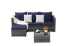 Outdoor Patio Seating Set 2-piece set with Cushions for Patio, Garden