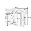 Extendable Outdoor Kitchen Island — Solid Wood