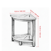 Corner Shower Bench with Storage Shelf, 350 lb Capacity