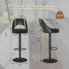 Adjustable Swivel Bar Stools, Set of 3, Black