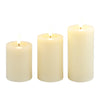 Set of 3 Flickering Flameless Candles Battery Operated