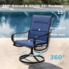 9-Piece Patio Dining Set with 60-Inch Square Table, Blue