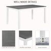 Solid Wood 7-Piece Dining Set with 6 X-Back Chairs