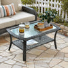 All-Weather Wicker Patio Conversation Set with Cushions