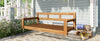 Acacia Wood Porch Swing Bed — Twin Size