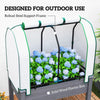 Raised Garden Bed Planter with Roll-Up Cover, Dark Gray