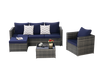Outdoor Patio Seating Set 3-piece set with Cushions for Patio, Garden