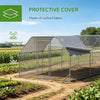 9.2' X 24.9' X 6.4' Large Chicken Coop Metal Chicken Run With