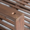 Acacia Wood Porch Swing Bed — Twin Size