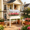 Elevated Raised Garden Bed with Grow House Cover, White