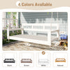 Acacia Wood Porch Swing Bed — Twin Size