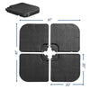 130 lb Fillable Cantilever Patio Umbrella Base, Square 4-Piece