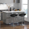 Adjustable Swivel Bar Stools with Hollow Back, Set of 2