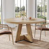 Premium Quality Oak Circular Dining Table Pedestal-2