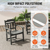 5-Piece Patio Dining Set — All-Weather HIPS Furniture, Light Gray