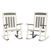 HDPE Oversized Outdoor Rocking Chairs, Set of 2