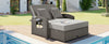 Wicker Double Chaise Lounge — 2 Person