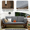 Adjustable Wood Daybed Sofa — Gray