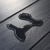 HDPE Outdoor Dining Chair — Weather-Resistant, Black
