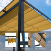 Retractable Aluminum Pergola with Sun Shade Canopy
