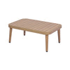 Acacia Curved Tub Loveseat & Slatted Coffee Table Set