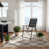 Set of 2 Folding Patio Chairs with WPC Slats