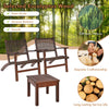 Eucalyptus & Rattan Patio Set — 3 Pc
