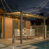 8x8 Waterproof Wall-Mounted Lean-To Gazebo for Patios
