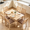 Rattan Cane Dining Chairs, Set of 2 — Tan