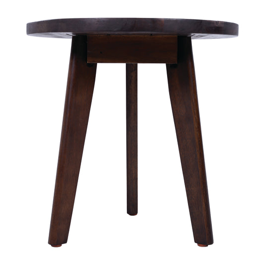 Marina Round Side Table, Solid Acacia Wood