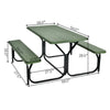 All-Weather Picnic Table & Bench Set, Green