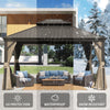 Hardtop Gazebo — 10x14 Ft, Galvanized Steel Permanent Structure