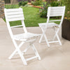 Acacia Wood Folding Outdoor Dining Chair, Set of 2